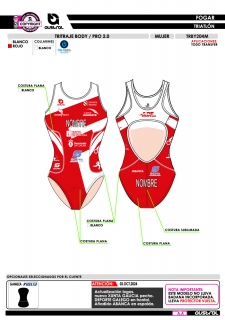 Tritraje Body PRO 2.0 - Rojo 2