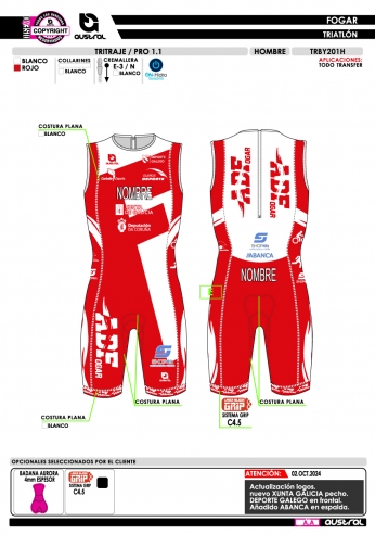 Tritraje PRO 1.1 - Rojo