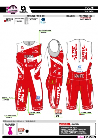 Tritraje PRO 2.0 - Rojo