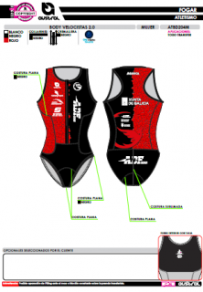 Body Velocista 2.0 - Rojo