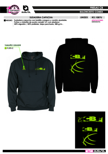 Sudadera Capucha IM - Negro