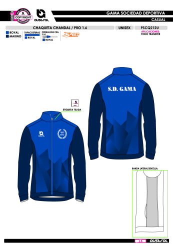 Chaq. Chándal PRO 1.6 - Royal