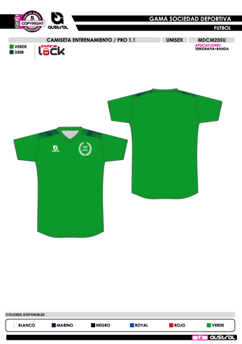 Camisa Entrenamiento MC PRO 1.1 - Verde