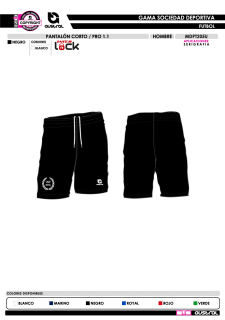 Pantalón Corto PRO 1.1 - Negro 2