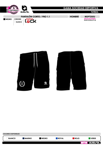 Pantalón Corto PRO 1.1 - Negro