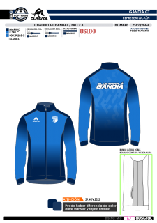 Chaq. Chándal PRO 2.3 - Marino 2