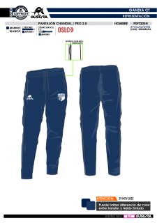 Pant. Chándal PRO 2.0 - Marino 2