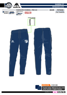 Pant. Chándal PRO 2.0 - Marino 2