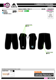 Malla Corta PRO 1.1 - Negro 2