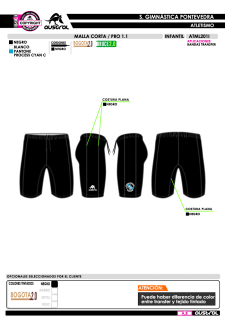 Malla Corta PRO 1.1 - Negro 2