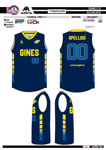 Camisa PRO 1.1 - 1ª Equipación - Marino