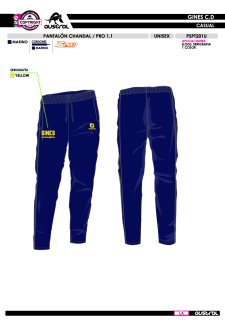 Pant. Chándal PRO 1.1 - Marino 2