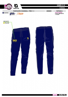Pant. Chándal PRO 1.1 - Marino 2