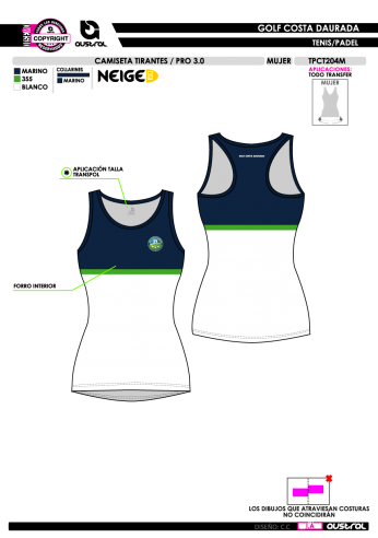 Camisa Tirantes PRO 3.0 - Marino