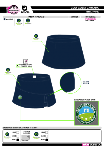 Falda PRO 2.0 - Marino