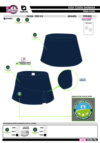 Falda PRO 2.0 - Marino
