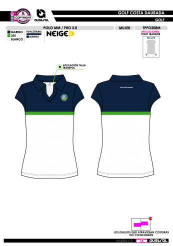 Polo MM PRO 2.0 - Sin Logo - Marino