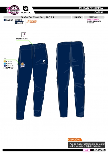 Pant. Chándal PRO 1.1 - Marino