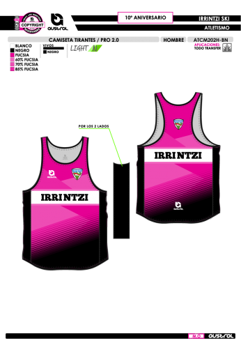 Camiseta tirantes PRO 2.0 - 10º...