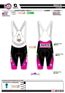 Culotte corto PRO 3.1 - Fucsia 2