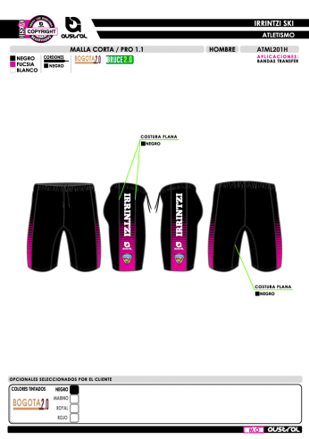 Malla corta PRO 1.1 - Negro