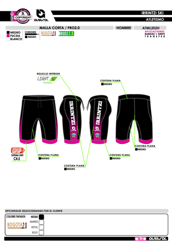 Malla corta PRO 2.0 - Negro