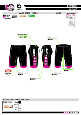 Malla corta PRO 2.0 - Negro