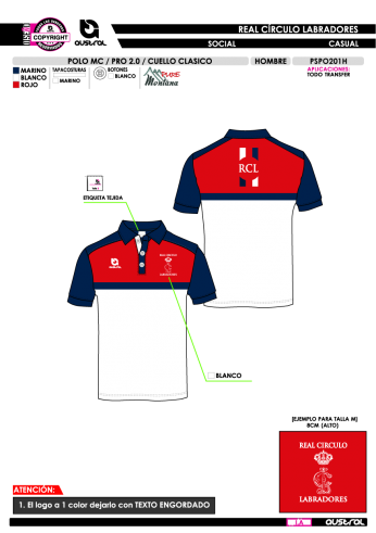 Polo T2 PRO - Social - Rojo