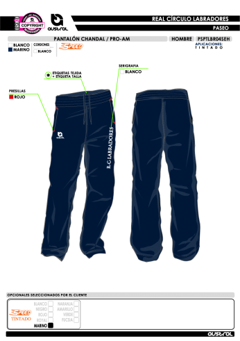 Pantalon chandal PRO AM- Marino