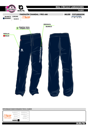 Pantalon chandal PRO AM - Marino