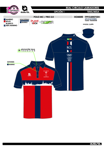 Polo mc PRO 2.0 - Rojo