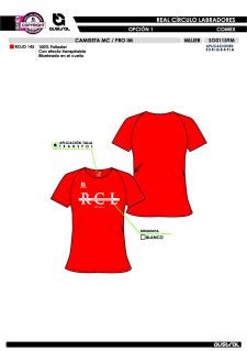 Camiseta mc sporty - Rojo 2