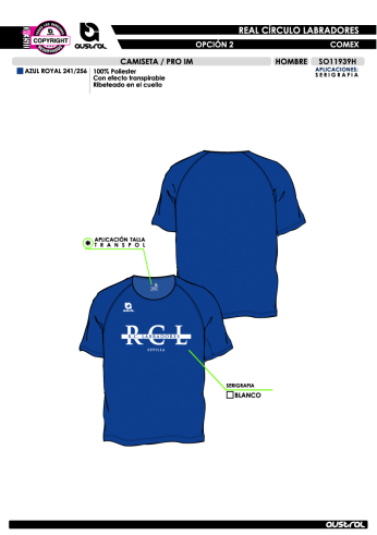 Camiseta sporty - Azul