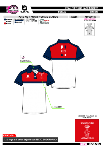 Polo T2 PRO - Social - Rojo