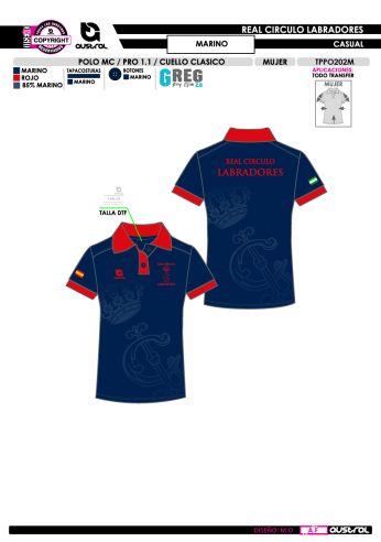 Polo MC PRO 1.1 Cuello Clásico - Marino