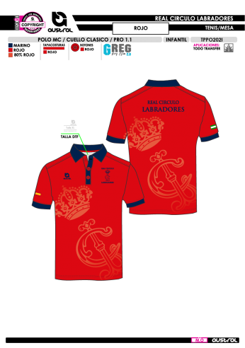 Polo MC PRO 1.1 Cuello Clásico - Rojo