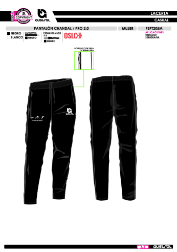 Pant. Chándal PRO 2.0 - Negro