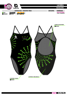 Bañador Tirante Fino - Negro 2