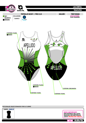 Tritraje body PRO 2.0 - Blanco