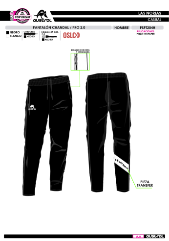 Pant. Chándal PRO 2.0 - Negro