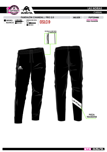 Pant. Chándal PRO 2.0 - Negro