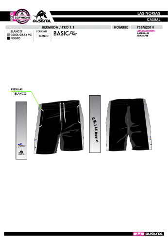 Bermuda PRO 1.1 - Negro