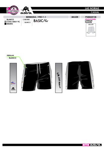 Bermuda PRO 1.1 - Negro