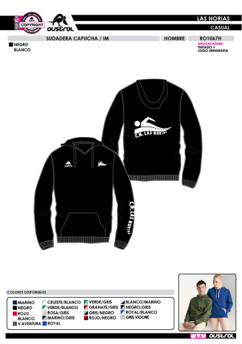 Sudadera Capucha IM - Negro