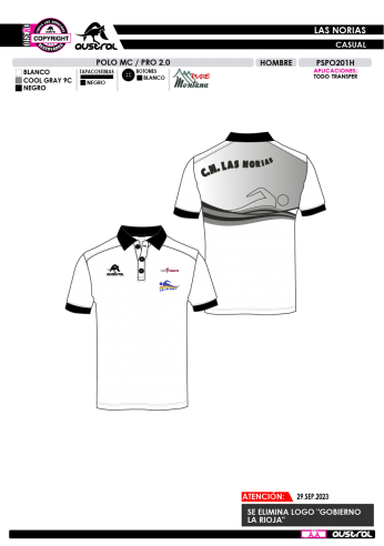 Polo MC PRO 2.0 Cuello Clásico - Blanco