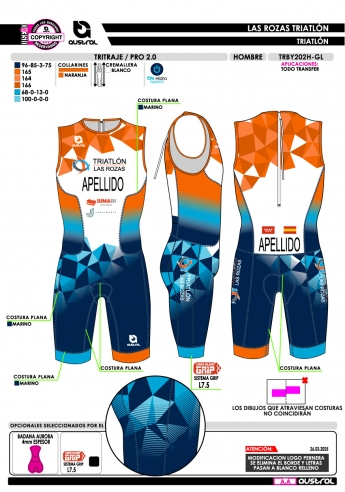 Tritraje PRO 2.0 - Marino Tritraje PRO 2.0 - Marino