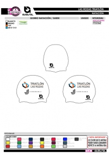 Gorro Natación SUEDE a 3...