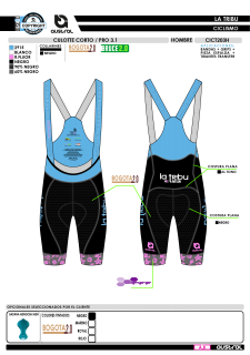 Culotte corto PRO 3.1 - Azul 2