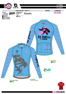 Maillot ML PRO 1.1 - Azul 2