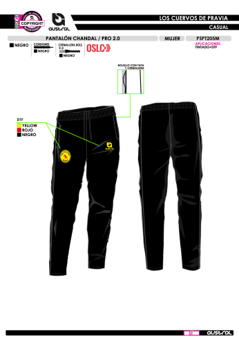 Pant. Chándal PRO 2.0 - Negro